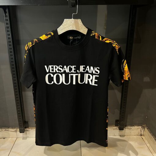 VR JEANS COUTURE Men's Black Tshirt