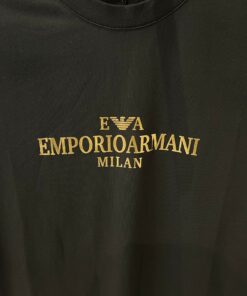 Alternative view of AX Mens Gold Chest Logo T Shirt Black