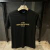 AX Mens Gold Chest Logo T Shirt Black