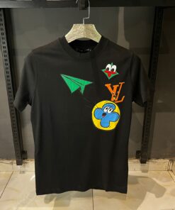 Louis V White Comics Print Imported T Shirt