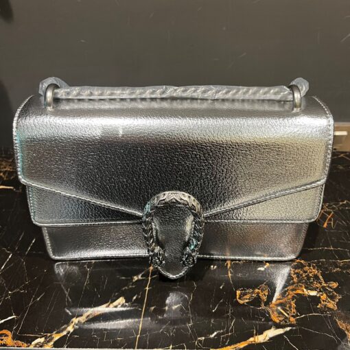 GC Dionysus Small Shoulder Silver Bag - Image 3