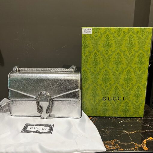 GC Dionysus Small Shoulder Silver Bag