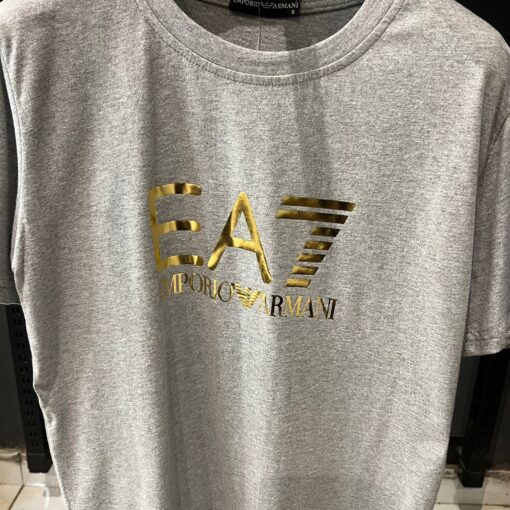 AX Gray T Shirt EA7 - Image 2