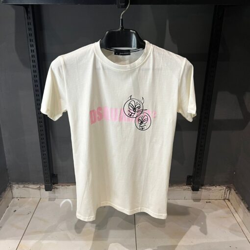 DSQ Doodle Logo Face Cotton T Shirt