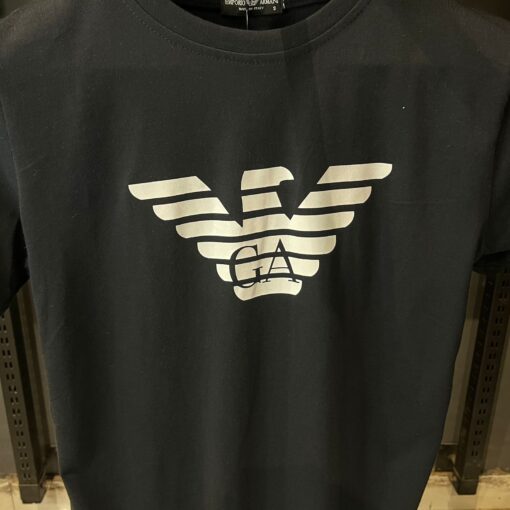 AX Eagle Logo  Black T Shirt - Image 2