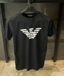 AX Eagle Logo  Black T Shirt