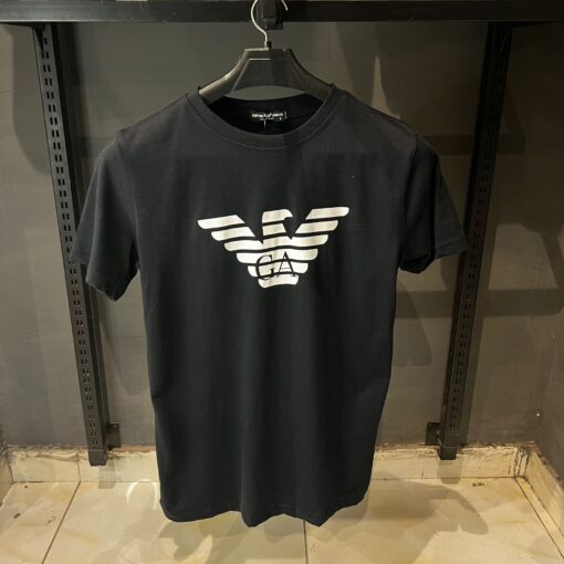 AX Eagle Logo  Black T Shirt