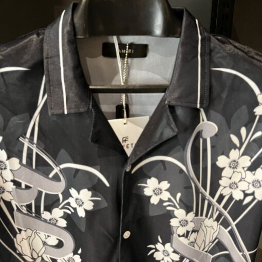 AR floral-print silk short set - Image 3