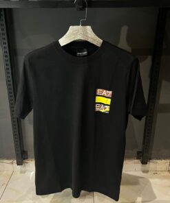 AX Black T-shirt Ea7 Graphic