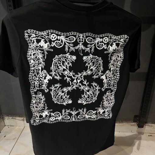 OFFW Arrow Tattoo Bandana Tshirt - Image 3
