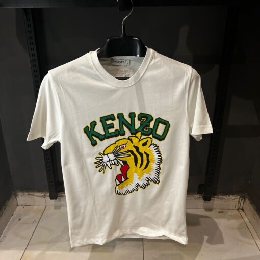 KNZ Tiger Varsity White T-Shirt