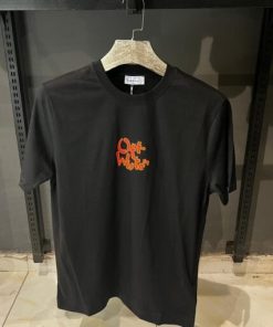 Alternative view of OFFW Black Bubble Font Over Sized T-Shirt