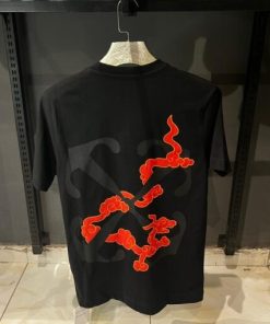 OFFW Black Bubble Font Over Sized T-Shirt
