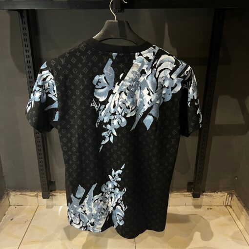 Louis V Tapestry Monogram Black T Shirt - Image 2
