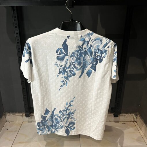Louis V Tapestry Monogram White T Shirt - Image 2