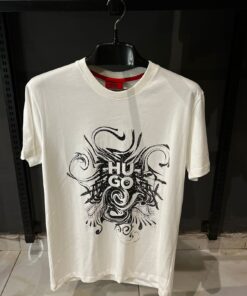 HU DINKERTON Print White Tshirt