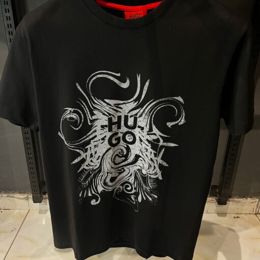 HU DINKERTON Print Black Tshirt - Image 2