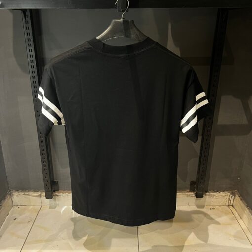 DR Black slub jersey 47 cotton tee - Image 2