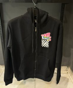 OFFW Mix Black Over Sized Hoodie