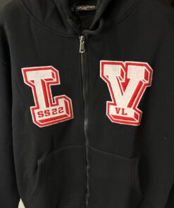 Alternative view of Louis V Graphic Intarsia Cotton Hoodie