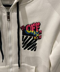 Alternative view of OFFW Mix White Over Sized Hoodie