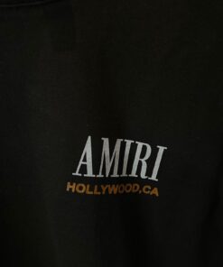 Alternative view of AR Bones print Cotton Terry T shirt In Black