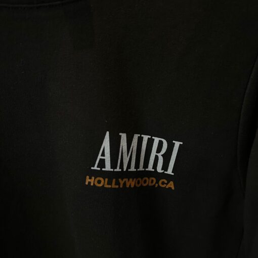 AR Bones print Cotton Terry T shirt In Black - Image 2