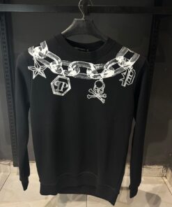 Philipp P chain print cotton Sweatshirt