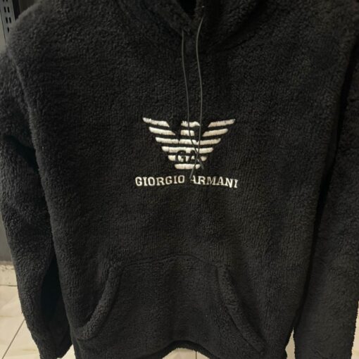 AX Mens Emporio Armani Iconic Terry Mens Hoodie - Image 2
