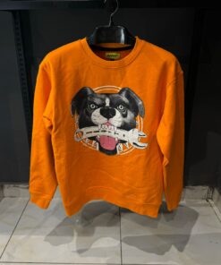 MARKET Beware Crying Mens Orange Sweatshirt (ORIGINAL)