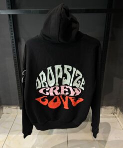 Alternative view of Dropsize Heavy Oversize Crew Love Hoodie Black (ORIGINAL)