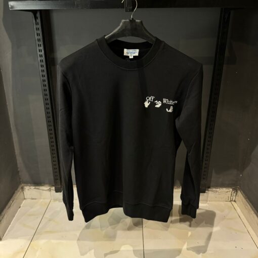 OFFW Black Arrows Embroidered Sweatshirt