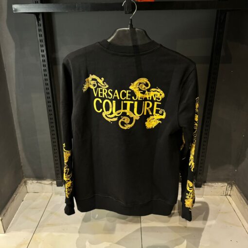 VR JEANS COUTURE COTTON SWEATSHIRT WITH LOGO PRINT - Image 2