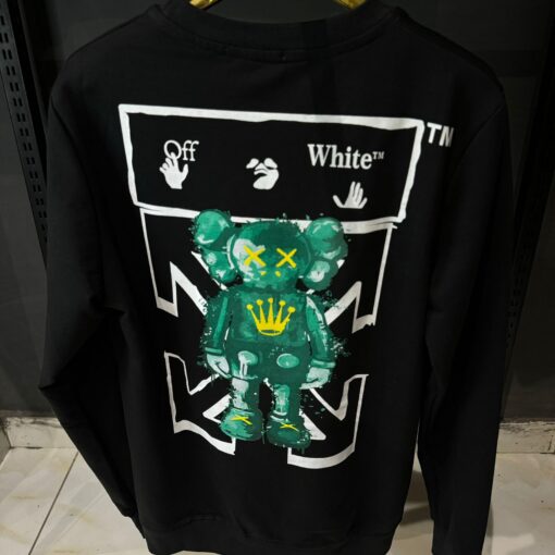 OFFW Tornado Arrow Black Sweatshirt - Image 4