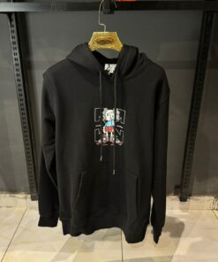 OFFW Kaws x Uniqlo UT Graphic Black Hoodie