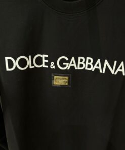 Alternative view of DG Script Logo Badge Cotton Sweatshirt