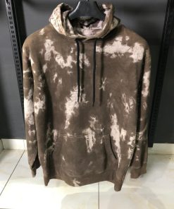 Market Tie Dye Hoodie Brown Washed Pullover