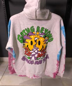 Alternative view of MARKET GRAY HOODIE BLUE PINK PRINT