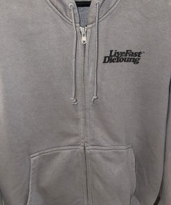Alternative view of Lfdy Zip Gray Hoodie (ORIGINAL)