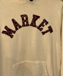 Alternative view of MARKET logo print drawstring hoodie (ORIGINAL)