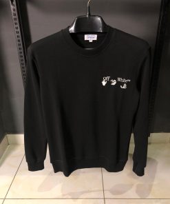 OFFW Black Arrows Embroidered Sweatshirt