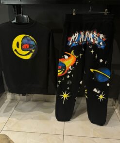 MARKET Smiley Conflicted Sweatpants in Black