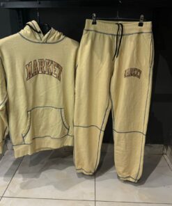 Markete Triple Stitch Hoodie in Cotton fleece