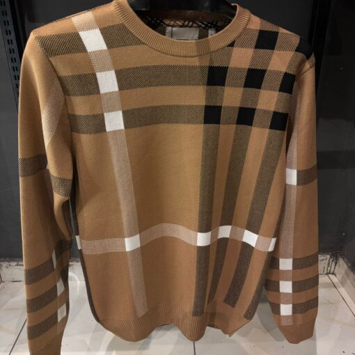 BR Vintage Check cardigan Sweater