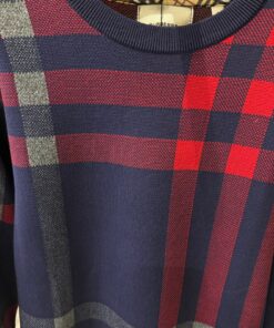 Alternative view of BR Vintage Check cardigan Blue Sweater