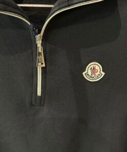 Alternative view of MN Mens Gray Badge Logo Quarter Zip Sweat