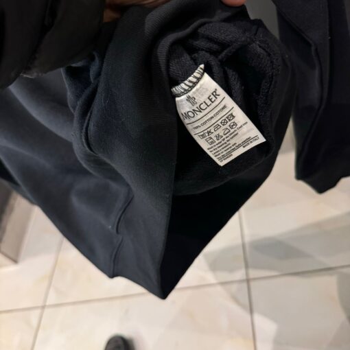 MN Mens Gray Badge Logo Quarter Zip Sweat - Image 3