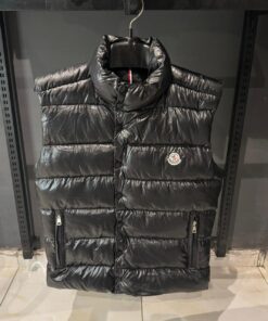 MN Black Moncler Tibb Down Vest