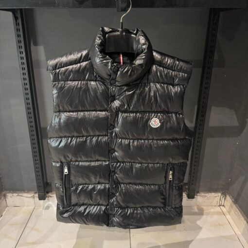 MN Black Moncler Tibb Down Vest