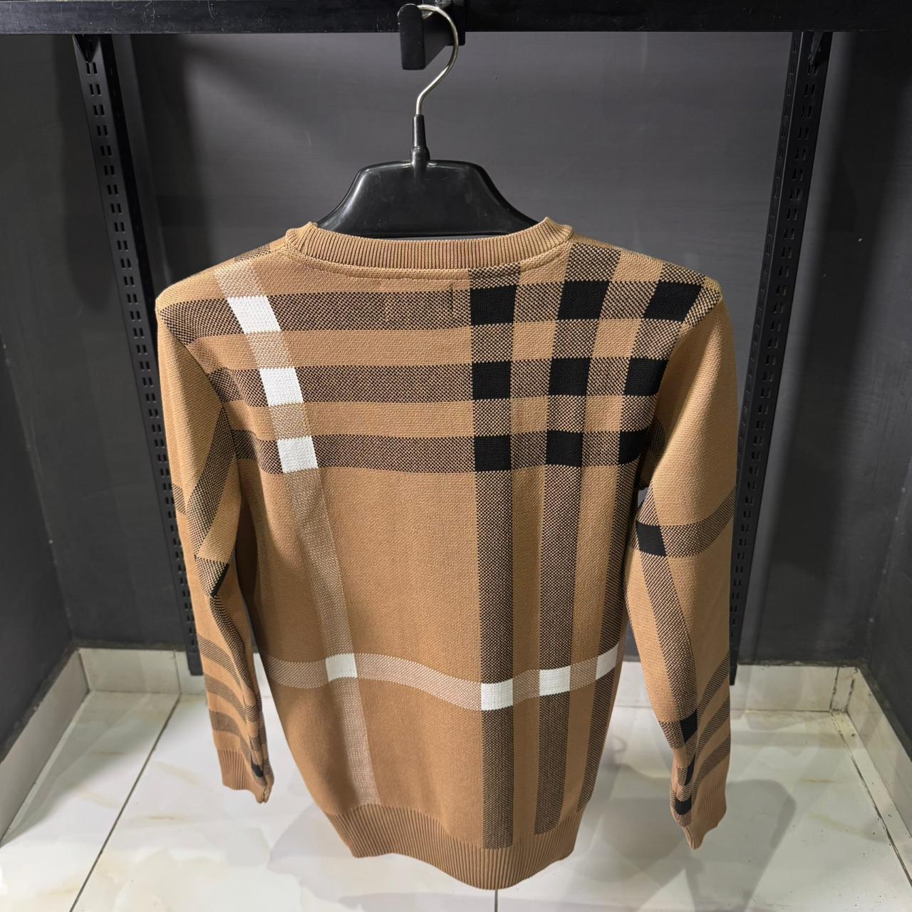 BR Vintage Check cardigan Sweater - Image 2